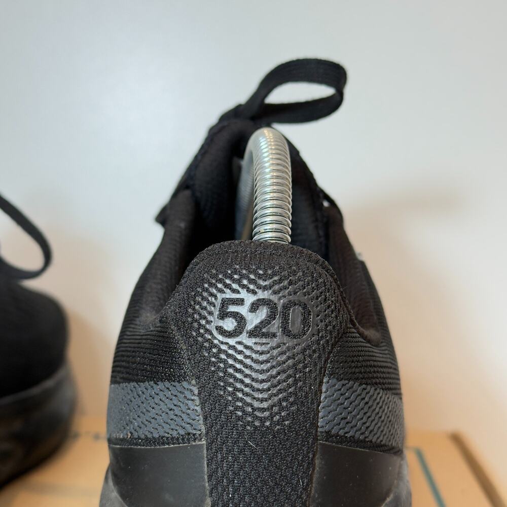 Mens New Balance 520 V9 Triple Black Running Shoes Size 8 Road Sneakers - Picture 7 of 10